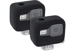 GEPULY 2 custodie antivento per GoPro Hero 8 Black, riducono il rumore del vento per una registrazione audio ottimale