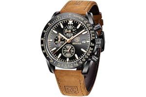 BY BENYAR BENYAR Orologio Cronografo da Uomo Movimento al Quarzo Moda Sportivo Business 30M impermeabile Elegante Regalo per Uomo