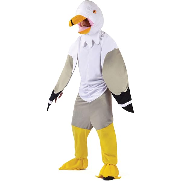 Combinaison Pyjama Mouette Relaxo - Costume Adulte Femme Homme Pour Halloween, Noël Et Soirées Fun
