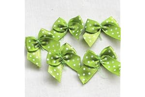 CHENKOU CRAFT Lot de 60 nœuds en satin à pois Chenkou pour décoration de mariage