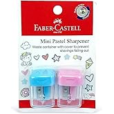 Faber-Castell Faber Castell Minibox kalemtıraş 2 par&ccedil;a, blister kartlı, &ccedil;eşitli renkler, Fcc584601