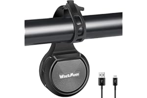 Silvotek Timbre Bicicleta Electronico - Ajustable 80-130dB Bocina Bicicleta con Antirrobo Alarma Bicicleta e Impermeable IPX6, USB Recargable Timbre Bici para Bicicleta de Montaña y de Carretera
