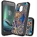 Produktbild Slook Moto G4 Play Hülle, Slim Unsichtbare Mandala mit Luftkissen-Technologie und Hybrid-Drop-Schutz für Motorola Moto G4 Play Case Cover (Schwarz )