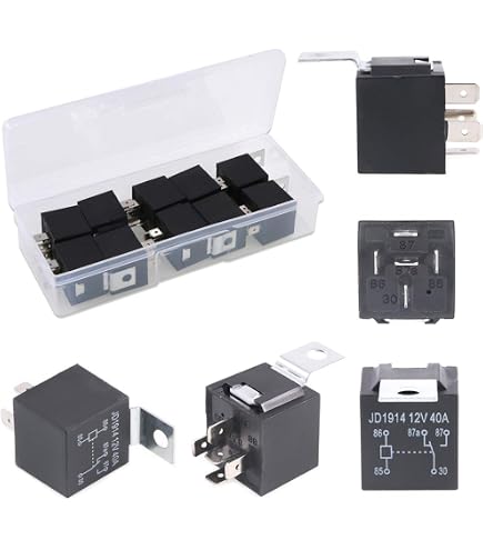 E Support Relè Di Potenza 12V 100A 5 Poli SPDT Per Auto – Per Ventole, Pompe, Allarmi, Fai Da Te