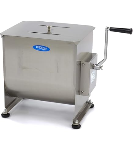 Mélangeur à main pour viande, farce à saucisses, acier, 16 l