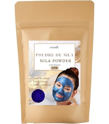Poudre Aker Fassi Naturelle 50g - Pour Visage Et Lèvres - Flacon Verre & Laiton - Neuf