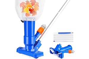 YODITI Poolsauger Staubsauger, Pool Sauger Limpiafondos Piscina, Aspiradora de Piscina con Cepillo y Barras Piscina Engrosadas, Kit Limpieza Piscina para Bañera de Hidromasaje Fuente Piscina