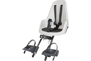 BOBIKE Go Mini Seggiolino Bici Anteriore per Bambini e Neonati per Tubo Sterzo – Sicuro, Regolabile, Confortevole e Elegante per Bambini da 9 Mesi a 3 Anni, Fino a 15kg