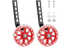 Y-NUT Lot de 2 roues stabilisatrices universelles pour enfant - Roues stabilisatrices pour vélo d'enfant - 1 paire - Rose