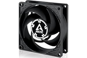 ARCTIC P8 Max - Ventola per PC, ventola per case da 80 mm ad alte prestazioni, ventola per server, controllata tramite PWM 500-5000 giri/min, ottimizzata per pressione statica, modalità 0dB,