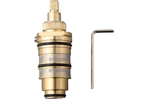 CWOQOCW Cartouche thermostatique en laiton pour mitigeur de douche, cartouches de robinet thermostatique pour remplissage de baignoire et douche (aléatoire)