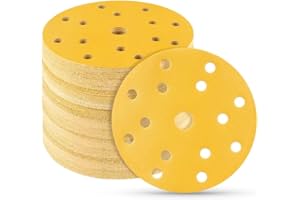 INTERMIX SUPPLIES Deerfos Sanding Discs 150mm Hook & Loop P180 - Aluminium Oxide Sandpaper, 15-Hole Dust Extraction, Sander Pads, Heavy Duty Abrasive Sanding Paper (Pack of 50) – Professional Grade