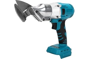 ROADTIME Cordless Electric Scissors Compatible with Makita 18V Battery, Brushless Electric Metal Scissors with 360° Rotating Head, Max. 2mm Shear Thickness for Sheet, Carpet, Leather, Metal (No Battery)