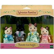Sylvanian Families - 05181 - Familia Gato Tuxedo (EPI Sylvanian Families - 05181 - Familia Gato Tuxedo (EPI