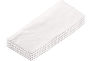 BigDean 4 Stück Passiertücher wiederverwendbar 75x70 cm groß, weiß – reißfest & waschbar – Seihtuch Käsetuch Filtertuch Passiertuch Presstuch Siebtuch für Küche, Käse, Saft & Servietten-Knödel