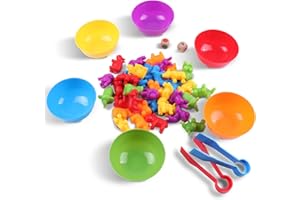 Umitive Giochi Montessori 2 3 4 Anni, Giochi Educativi per Bambini Impara Il conteggio, Il Colore e la classificazione, Bambini Regali per Ragazzi e Ragazze, Animali Selvatici 36Pcs