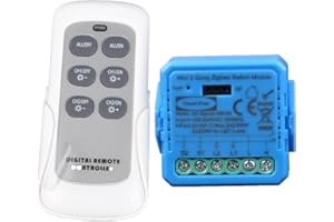 CLOUD EVEN ZigBee RF433 Inteligentny moduł przełącznika,Smart Life/Tuya APP RF433 Pilot zdalnego sterowania,kompatybilny z Alexa i Google Home, Wymaga koncentratora ZigBee Tuya Kompatybilny z Amazon Alexa i Google Home