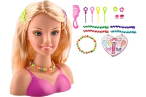 ISO TRADE 7467 Tête à coiffer pour coiffer et maquiller de Nombreux Accessoires