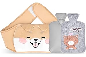 OSLEY Wärmflasche Gürtel, Wärmflaschengürtel, Wärmflaschengurt,Wärmflasche für Nacken und Schulter, Rücken, Beine, Taille warm