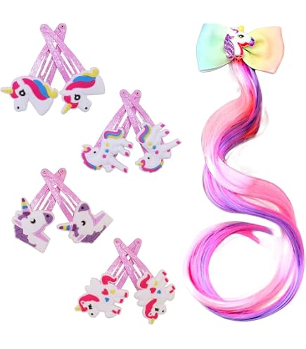 Organizzatore Per Fermagli Capelli A Forma Di Unicorno - 75 Cm, Per Parete Camera Bambini, Regalo