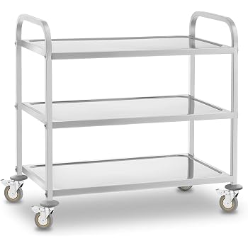 Ikea Flytta Servierwagen Aus Edelstahl 98x57cm Amazon De