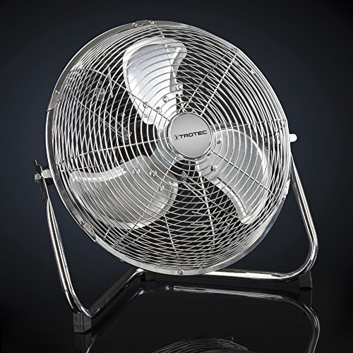 TROTEC Bodenventilator / Windmaschine TVM 12 | 55 Watt Leistung | Durchmesser 30 cm | 3 Geschwindigkeitsstufen | Chrom-Design | inkl. Tragegriff - 7