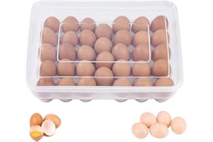 OWNSUN Zefeng - Caja de huevos con tapa para 34 cocina, camping picnic almacenamiento de alimentos, (V094-Egg storage box)