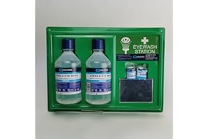 NIGHTINGALE NURSING SUPPLIES QE0733 Qualicare Eyewash Station With Mirror And Sign