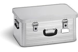 Enders® Alubox TORONTO 47 L - Aluminiumbox mit 1 mm Wandstärke, extra stabil - spritzwasser- und staubdicht, stapelbar - Alukiste einsetzbar als Transportbox, Lagerbox, Werkzeugkiste - Aluminium Box