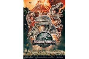 CoolPrintsuk - JURASSIC WORLD FALLEN KINGDOM Poster Borderless Vibrant Premium Glossy Movie Poster Various Sizes (A3 Size 16.5 x 11.7 Inch / 420 x 297 mm)