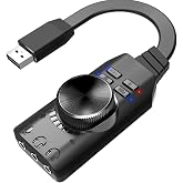 Daytona A4677 USB 2.0 Ses Kartı 7.1 Kanallı Pc ve Laptop I&ccedil;in Pubg Oyun Harici Ses Kartı 3.5mm-Kulaklıkla Tak ve &Ccedil;alıştır Mik