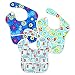 Hippychick SuperBibs Boys Transport Fire Engine, Gears and Construction - Pack of 3