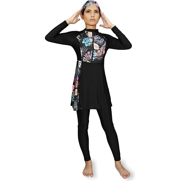 Ziyimaoyi Bescheiden Badmode Met Afneembare Hijab - Moslim Badpak Volledige Dekking Strandkleding