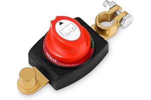 HUIFOO Batteriehauptschalter, Auto Batterie Trennschalter 12V-48V, Batterieschalter Hauptschalter, Trennschalter Wasserdicht, für Auto Motorrad Marine Boat Caravan Bus Boot Reisen