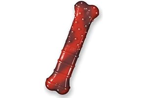 Nylabone Ekstremalnie wytrzymała zabawka do żucia dla psa, trwała, oczyszcza zęby, smak suszonej wołowiny, średnia, dla psów do 16 kg