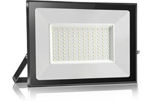 Probapro 100W Focos LED Exterior - Proyector LED 10000LM IP65 Impermeable, 6500K Blanco Frío para Jardín, Patio, Garaje, Terraza | Foco Exterior Seguridad con Alta Luminosidad
