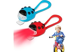 RoserRose 2 Stück Kinder Scooter Licht, Licht Laufrad Kinder, Kinder Fahrradlicht, Licht Kinderfahrrad, Licht LED Warnlicht mit Rote & Weiße für Kinder-Scooter, Wanderstock Oder Rucksack