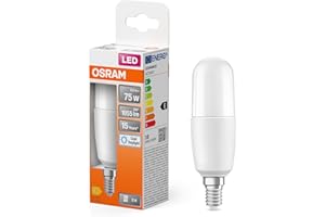 ‎OSRAM OSRAM LED Star Classic STICK, oszroniona lampa LED w kształcie pałeczki do trzonka E14, światło białe dzienne (6500K), 1050 lumenów, zamiennik konwencjonalnych żarówek 75W, 1-pakiet