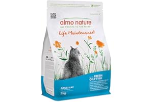 Almo Nature Life Maintenance - Crocchette per Gatti Adulti con Pesce Azzurro Fresco come 1° Ingrediente - Sacco da 2kg