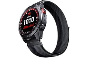 ANBEST 22mm Loop Nylon Bracelet for Fenix 7/Fenix 6/Fenix 5 Bracelet, Ultra Light Dry Velcro Band for Fenix 6 Pro/EPIX 2/Forerunner 955/945/935/Approach S62 Smart Watch