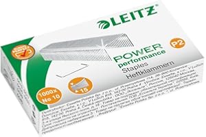 ‎LEITZ Leitz Heftklammer, No. 10, verzinkt (P2 No. 10, 5000, Stück)