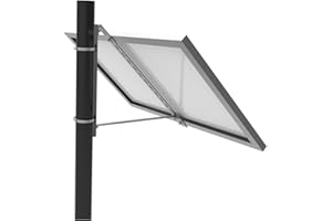 Enjoy solar Aluminiowy uchwyt słupka z kątem nachylenia 45° do pojedynczego panelu, modułu słonecznego, odpowiedni dla szerokości modułu 100-670 mm (śruby i nakrętki w zestawie)