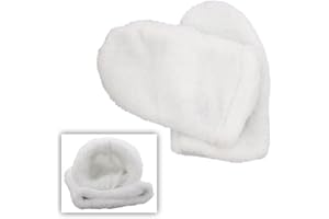 Weiche Mikrofaser Paraffin-Bad Handschuhe, Kosmetex Silver Kosmetikhandschuhe, Wärmehandschuhe, weiß 1 Paar, Handschuh