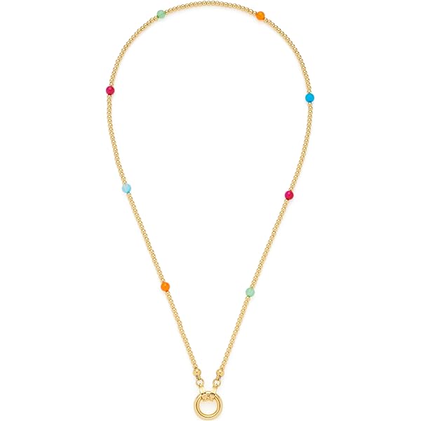 JEWELS BY LEONARDO Clip & Mix Lori – Bracciale Rigido In Acciaio Inox Dorato Con Perle Ovali (18,5 Cm)