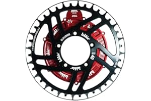 windmeile | Juego Completo Lekkie Bling Ring, 40T, para Bafang BBS01 y BBS02, Plato, Cubierta de transmisión, Espaciador, Bicicleta, e-Bike, pedelec