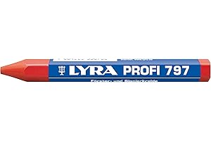 Lyra 4870017 Forest Chalk, Craie de signature pour surfaces en bois, humide et sec, Stabil de craie à base d'huile, Paquet de 1, Rouge