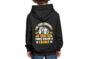Spreadshirt Conduire Un Tracteur École Agriculteur Cadeau Pull À Capuche Premium Enfant
