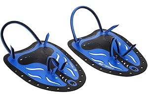 ZETILING Hand Paddles,Professional Swim Training Paddles Adjustable Diving Training Hand Fin Flippers Flat Paddles Swimming Training Aid for Men Women Children