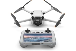 Dji Mini 3 Pro avec DJI Smart Control - Drone Caméra Léger et Pliable avec Vidéo 4K/60Ips, Photo 48Mp, Temps de Vol de 34 Min, Détection d’Obstacles dans Trois Directions,Grey