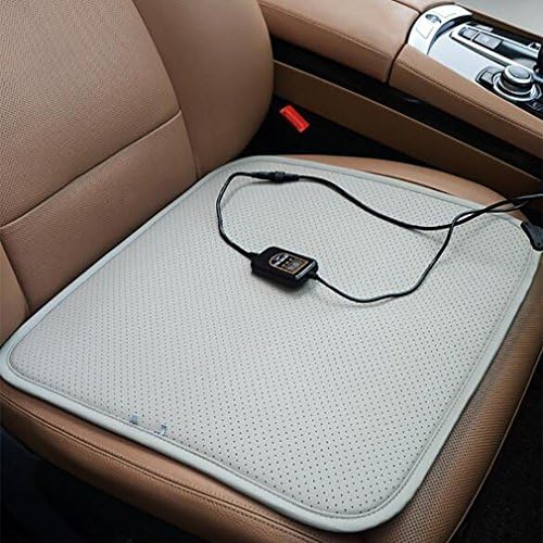 LPY-Heated Seat Cushion, Nonslip 12V Car Heat Seat Cushions Cover Pad for Winter Universal Fit for Auto Supplies Driver Seat Office Chair , gray